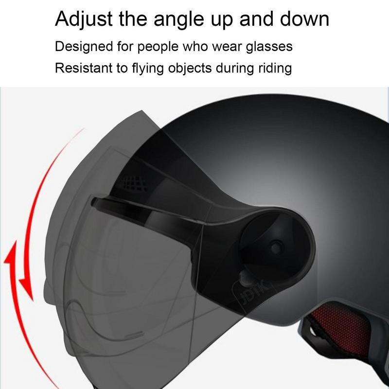 Motorcycle Helmet Jet Style Bi - Scooter Helmet Set 评论和价格