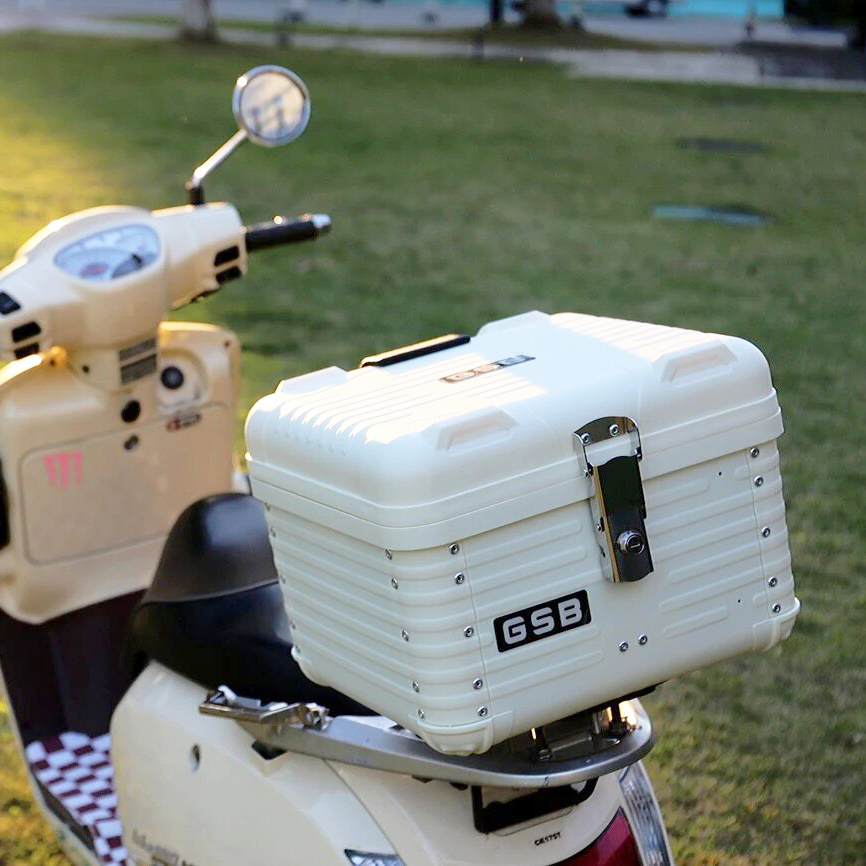 47L Motorcycle Top Case Moto T - Scooter Helmet Set 评论和价格