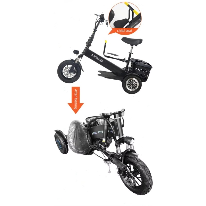 【2026】3 Wheel 2 Seats Folding  - Folding Electric Scooter 评论和价格