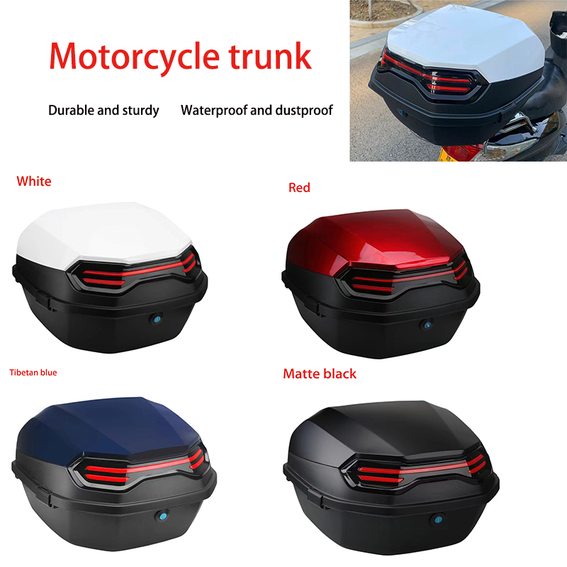 Motorcycle Tail Box Scooter Bo - Scooter Helmet Set 评论和价格