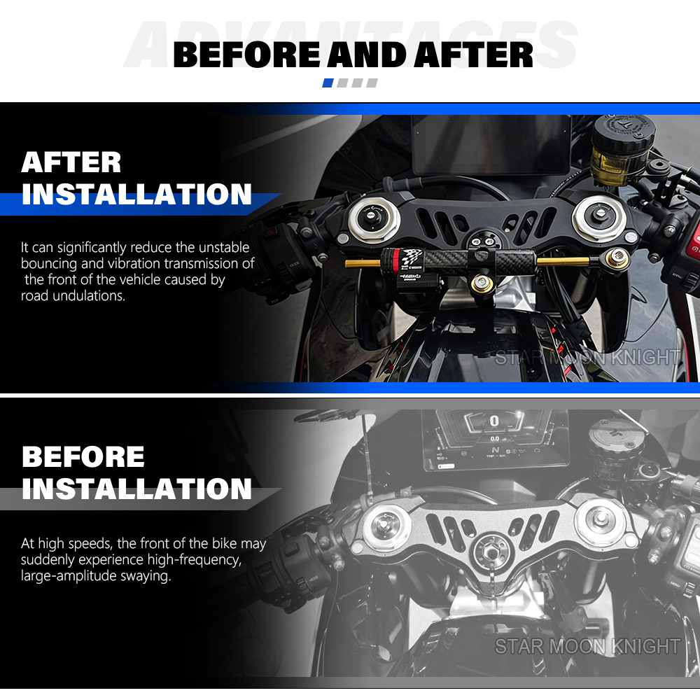Motorcycle Steering Damper Bra - Steering Damper Stabilizer Kit Cnc 评论和价格