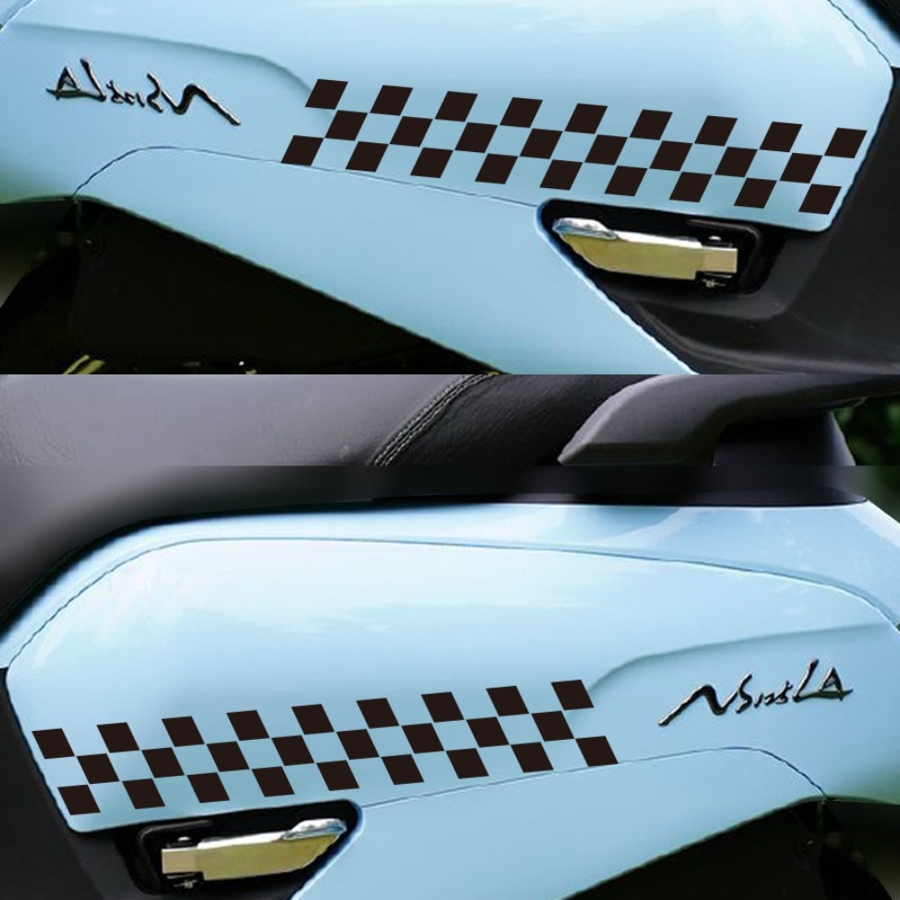 2pcs Checkered Flag Motorcycle - Scooter Helmet Set 评论和价格