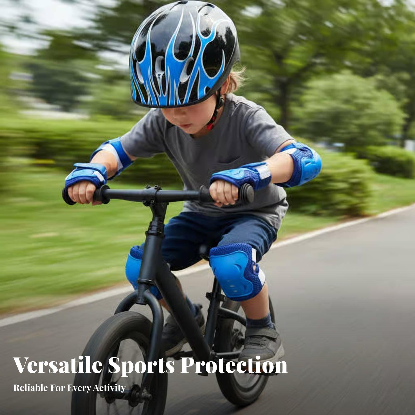 Kids Helmet and Knee Elbow Wri - Scooter Helmet Set 评论和价格