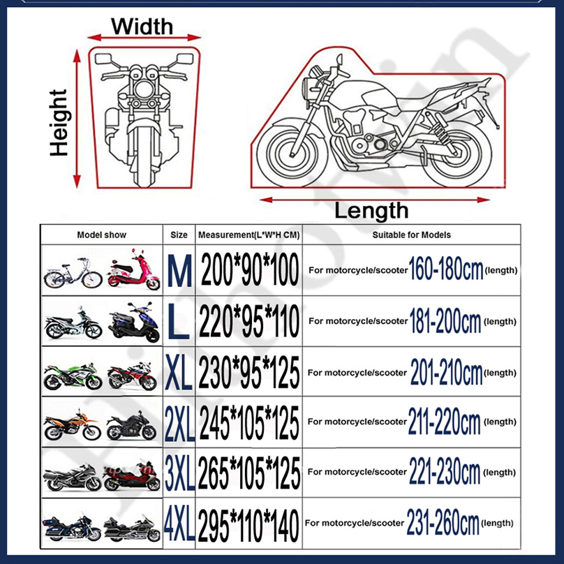 New Motorcycle Cover Waterproo - Electric Scooter Rain Cover 评论和价格
